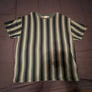 Urban Outfitters Pinstripe style tee throwback look M
